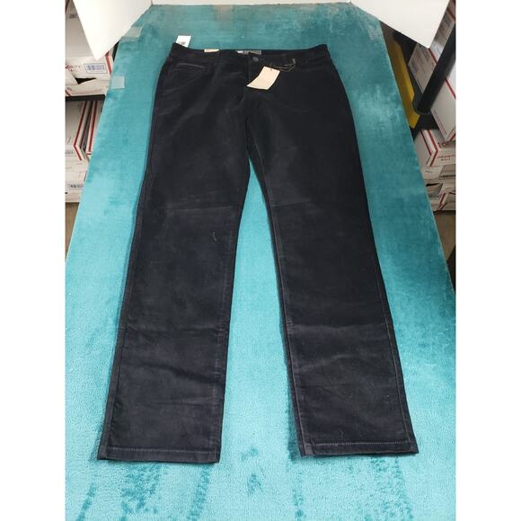Levis Jeans Size 14 Womens Black Velvet Pants Stretch Mid Rise Skinny NWT - Picture 1 of 16
